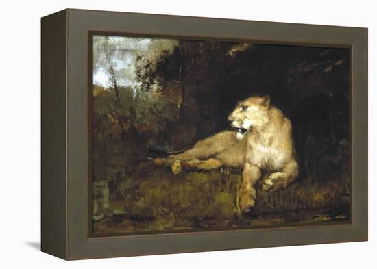 A Lioness, C1867-1910-John Macallan Swan-Framed Premier Image Canvas