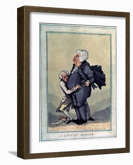 A Little Bigger, 1791-Thomas Rowlandson-Framed Giclee Print