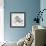 A Little Blue Bird Chirping on a Branch-Beverly Johnston-Framed Giclee Print displayed on a wall