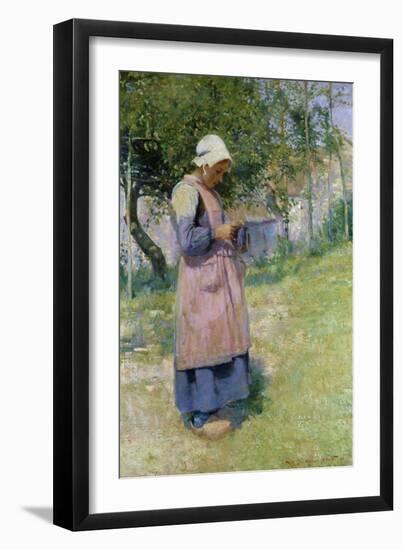 A Little Breton Maid-Hugh Bellingham Smith-Framed Giclee Print