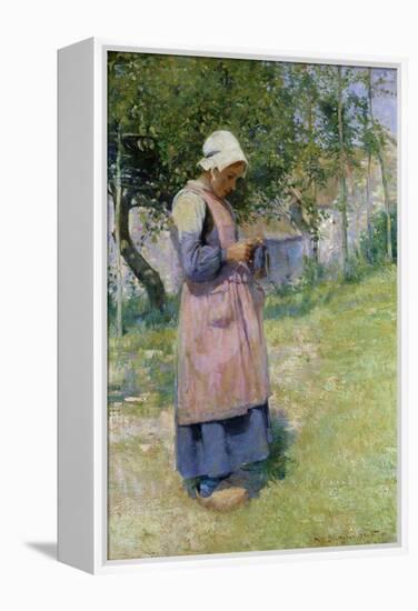 A Little Breton Maid-Hugh Bellingham Smith-Framed Premier Image Canvas