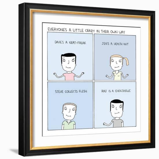 A Little Crazy-Reza Farazmand-Framed Art Print