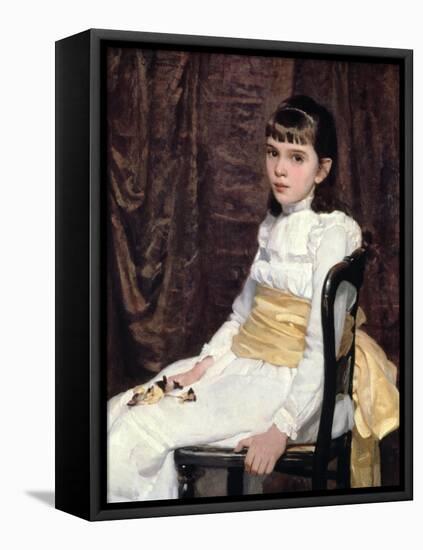 A Little Girl, 1887-Cecilia Beaux-Framed Premier Image Canvas