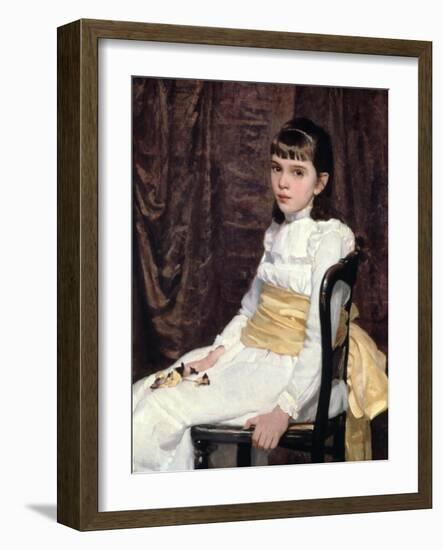 A Little Girl, 1887-Cecilia Beaux-Framed Giclee Print