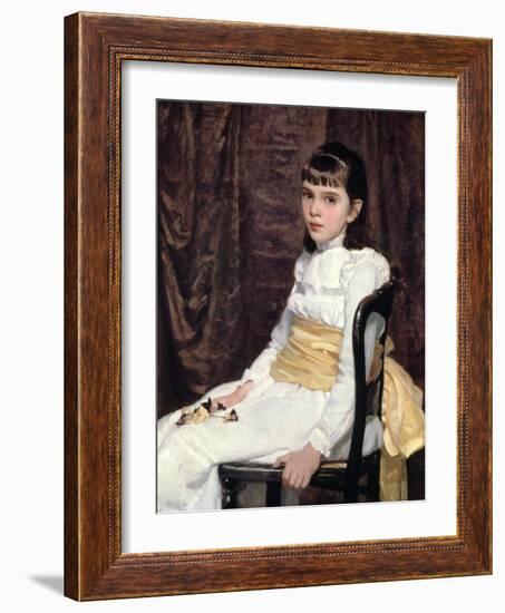 A Little Girl, 1887-Cecilia Beaux-Framed Giclee Print