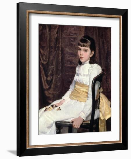 A Little Girl, 1887-Cecilia Beaux-Framed Giclee Print