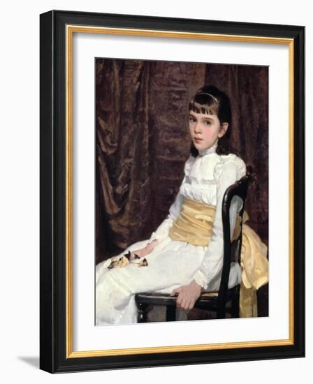 A Little Girl, 1887-Cecilia Beaux-Framed Giclee Print