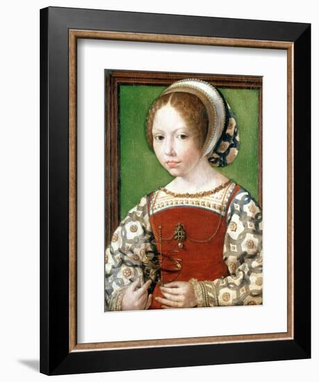 A Little Girl, C1520-Jan Gossaert-Framed Giclee Print