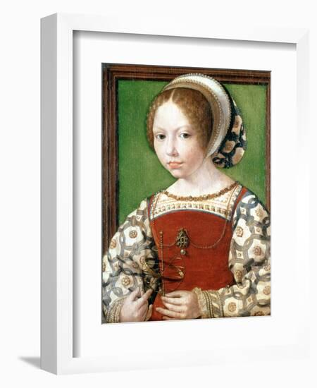 A Little Girl, C1520-Jan Gossaert-Framed Giclee Print