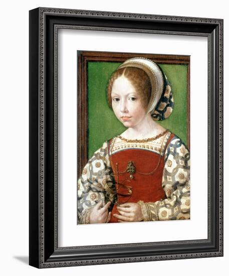 A Little Girl, C1520-Jan Gossaert-Framed Giclee Print