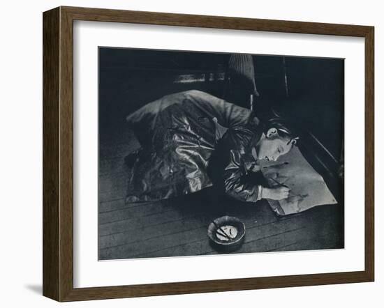 'A little girl left behind imagines the trek to the country', 1941-Cecil Beaton-Framed Photographic Print