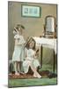 A Little Ladies' Maid, Girls at Toilette-null-Mounted Art Print