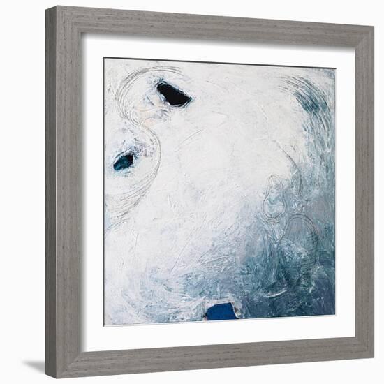 A little piece of moon-Hyunah Kim-Framed Art Print