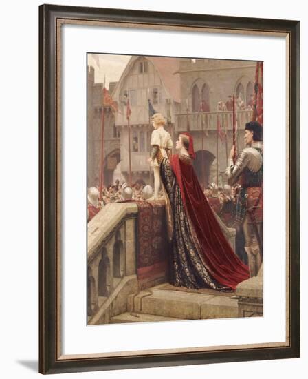 A Little Prince Likely in Time to Bless a Royal Throne, 1904-Edmund Blair Leighton-Framed Giclee Print