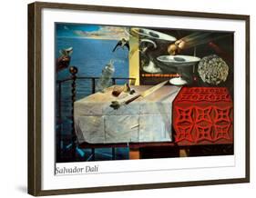 A Lively Still Life-Salvador Dalí-Framed Art Print