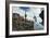 A Llama Watches Out over Isla Del Pescado Above Salar De Uyuni-Alex Saberi-Framed Photographic Print