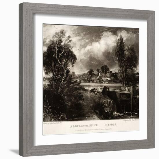 A Lock on the Stour-John Constable-Framed Giclee Print