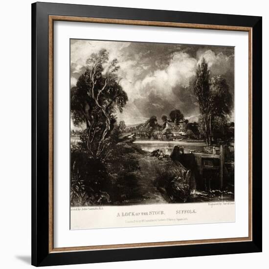 A Lock on the Stour-John Constable-Framed Giclee Print