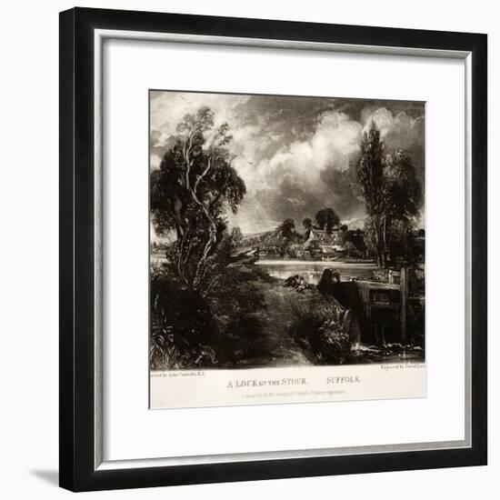 A Lock on the Stour-John Constable-Framed Giclee Print