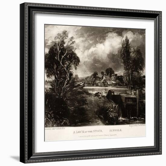 A Lock on the Stour-John Constable-Framed Giclee Print