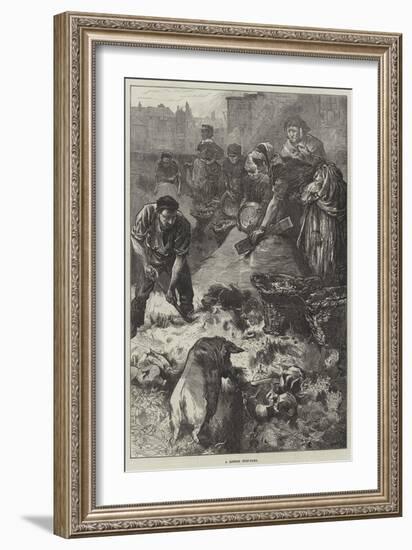 A London Dust-Yard-Edwin Buckman-Framed Giclee Print