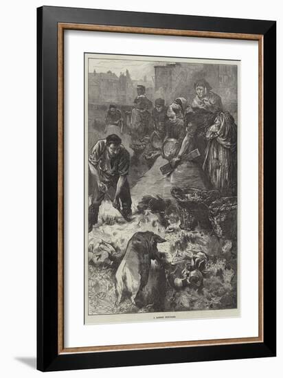 A London Dust-Yard-Edwin Buckman-Framed Giclee Print