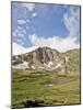 A Lone Backpacker Descends the Trail to Devil's Thumb Lake in the Indian Peaks Wilderness, Colorado-Andrew R. Slaton-Mounted Photographic Print