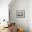 A Lone Balloon Drifts Near the Foothills of Albuquerque, N.M.-null-Framed Photographic Print displayed on a wall