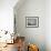 A Lone Balloon Drifts Near the Foothills of Albuquerque, N.M.-null-Framed Photographic Print displayed on a wall