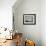 A Lone Balloon Drifts Near the Foothills of Albuquerque, N.M.-null-Framed Photographic Print displayed on a wall