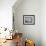 A Lone Balloon Drifts Near the Foothills of Albuquerque, N.M.-null-Framed Photographic Print displayed on a wall