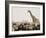 A Lone Giraffe Stands Tall at a Waterhole, Etosha National Park, Namibia, Africa-Wendy Kaveney-Framed Photographic Print