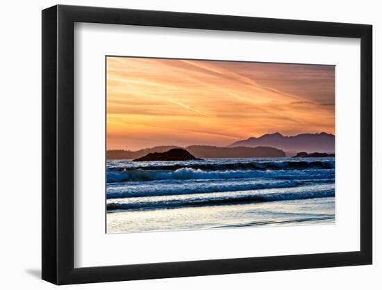 A Long Beach Sunset-Chuck Burdick-Framed Photographic Print