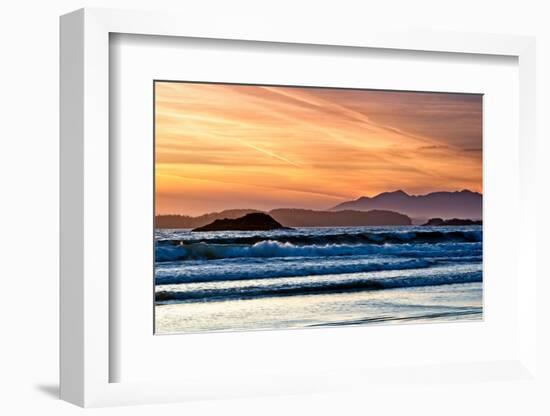 A Long Beach Sunset-Chuck Burdick-Framed Photographic Print