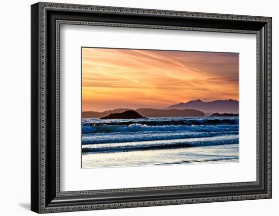 A Long Beach Sunset-Chuck Burdick-Framed Photographic Print