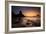 A Long Exposure of Morro Do Pico on Fernando De Noronha at Sunset-Alex Saberi-Framed Photographic Print