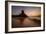 A Long Exposure of Morro Do Pico on Fernando De Noronha at Sunset-Alex Saberi-Framed Photographic Print