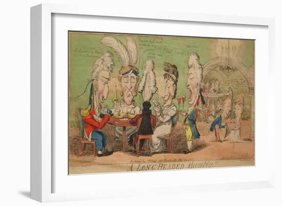 A Long Headed Assembly!!, 1806-Isaac Cruikshank-Framed Giclee Print