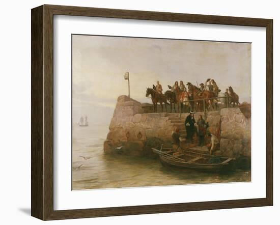 A Lost Cause, Flight of King James II after the Battle of the Boyne, 1888-Andrew Carrick Gow-Framed Giclee Print