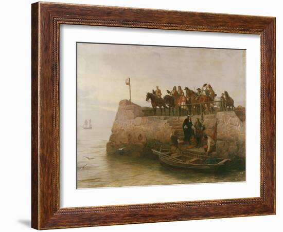 A Lost Cause, Flight of King James II after the Battle of the Boyne, 1888-Andrew Carrick Gow-Framed Giclee Print