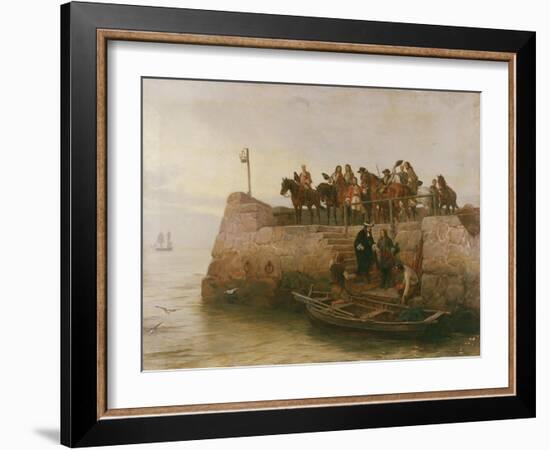 A Lost Cause, Flight of King James II after the Battle of the Boyne, 1888-Andrew Carrick Gow-Framed Giclee Print