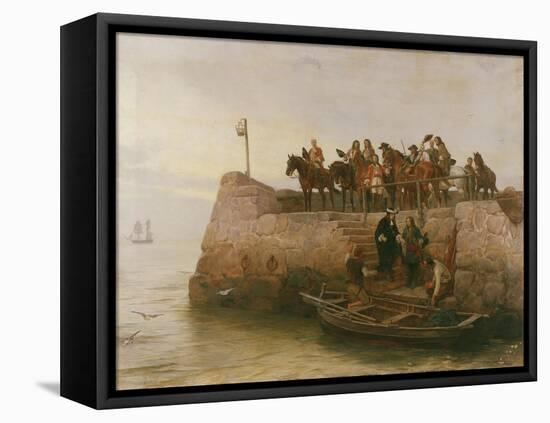 A Lost Cause, Flight of King James II after the Battle of the Boyne, 1888-Andrew Carrick Gow-Framed Premier Image Canvas