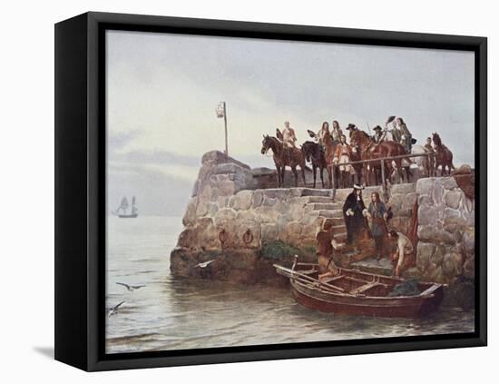 A Lost Cause! the Flight of James II (1633-1701) after the Battle of Boyne in 1690, Illustration…-Andrew Carrick Gow-Framed Premier Image Canvas