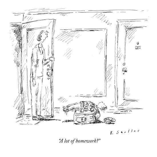A Lot Of Homework New Yorker Cartoon Premium Giclee Print Barbara Smaller Art Com A Lot Of Homework New Yorker Cartoon Premium Giclee Print Barbara Smaller Art Com