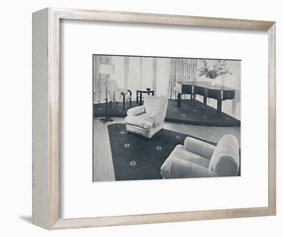 'A lounge, designed and carried out by Ian Henderson & Co., London', 1935-Unknown-Framed Photographic Print