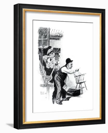 "A Love Story" page 10-Norman Rockwell-Framed Giclee Print