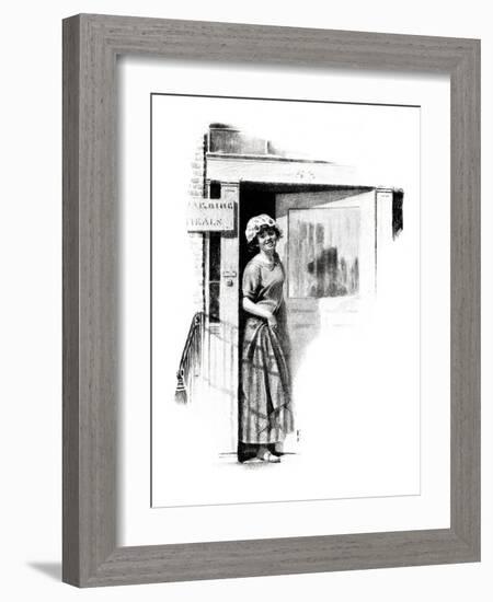 "A Love Story" page 9-Norman Rockwell-Framed Giclee Print