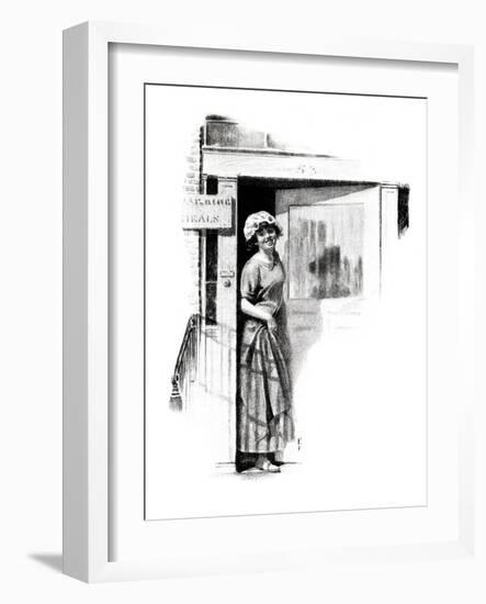 "A Love Story" page 9-Norman Rockwell-Framed Giclee Print