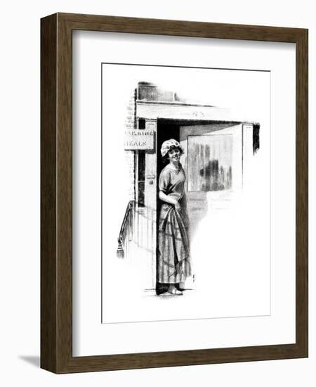 "A Love Story" page 9-Norman Rockwell-Framed Giclee Print