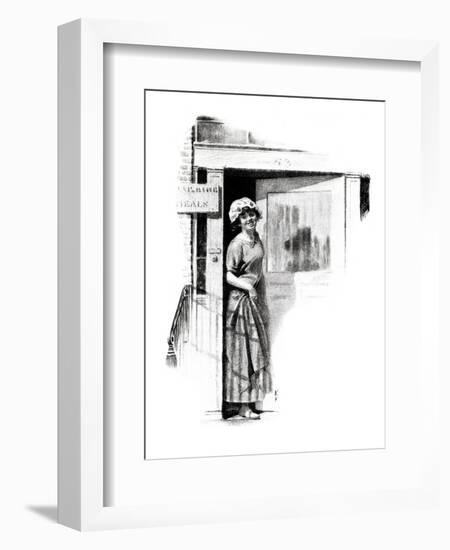 "A Love Story" page 9-Norman Rockwell-Framed Giclee Print